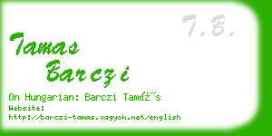 tamas barczi business card